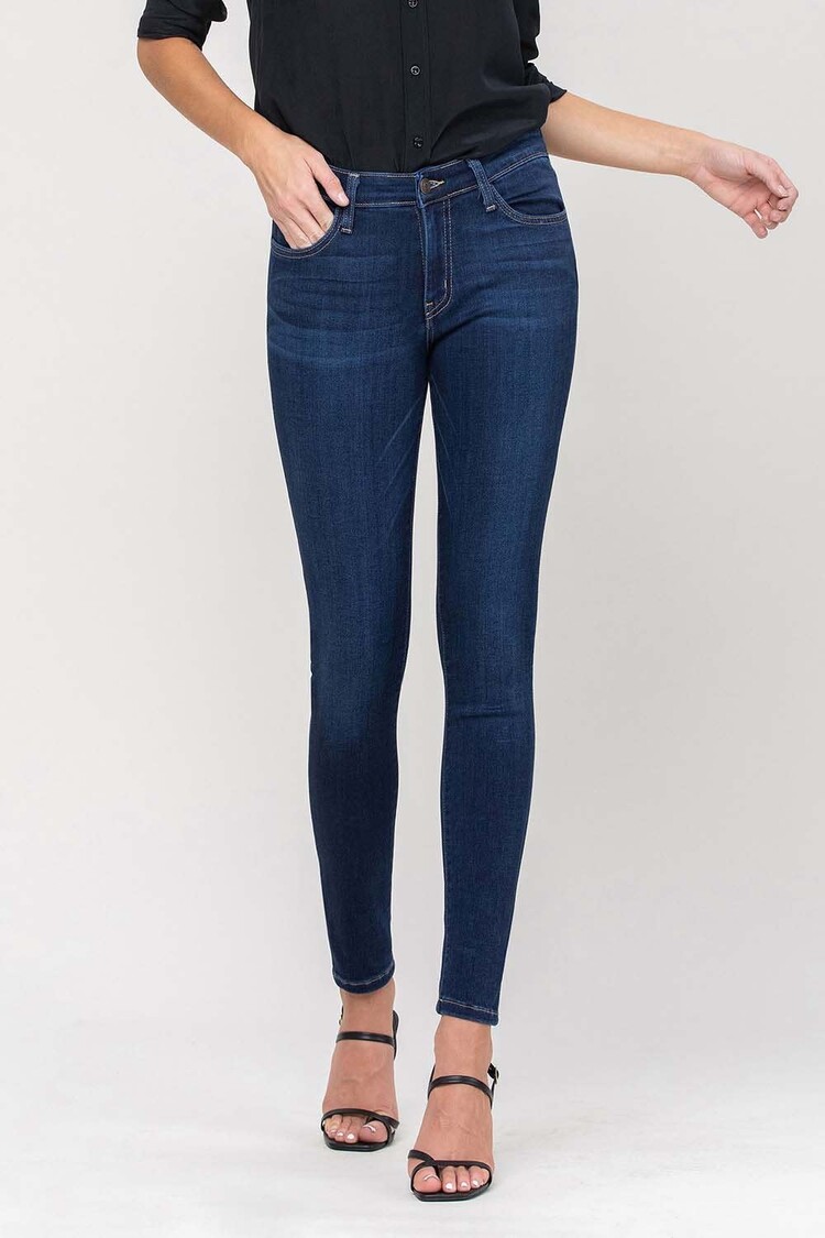 Mid Rise Ankle Skinny Jeans
