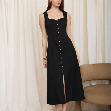 Button Down Midi Dress