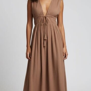 Karma Highway Cotton Gauze Maxi Dress