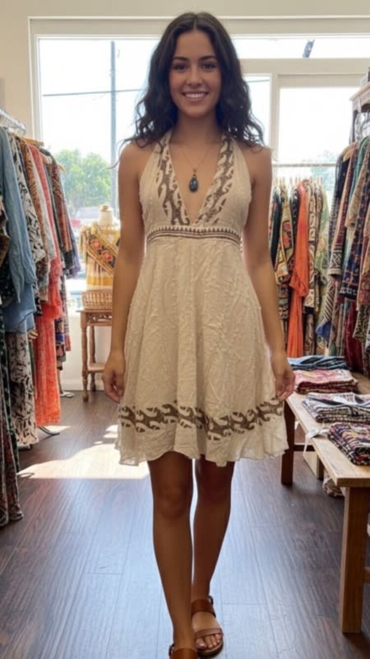 Karma Highway Halter Mini Dress
