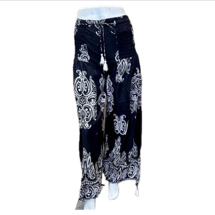 Karma Highway Cotton Pants w/Drawstring