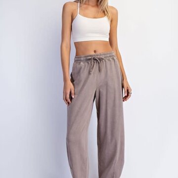 Mineral Washed Barrel Pant