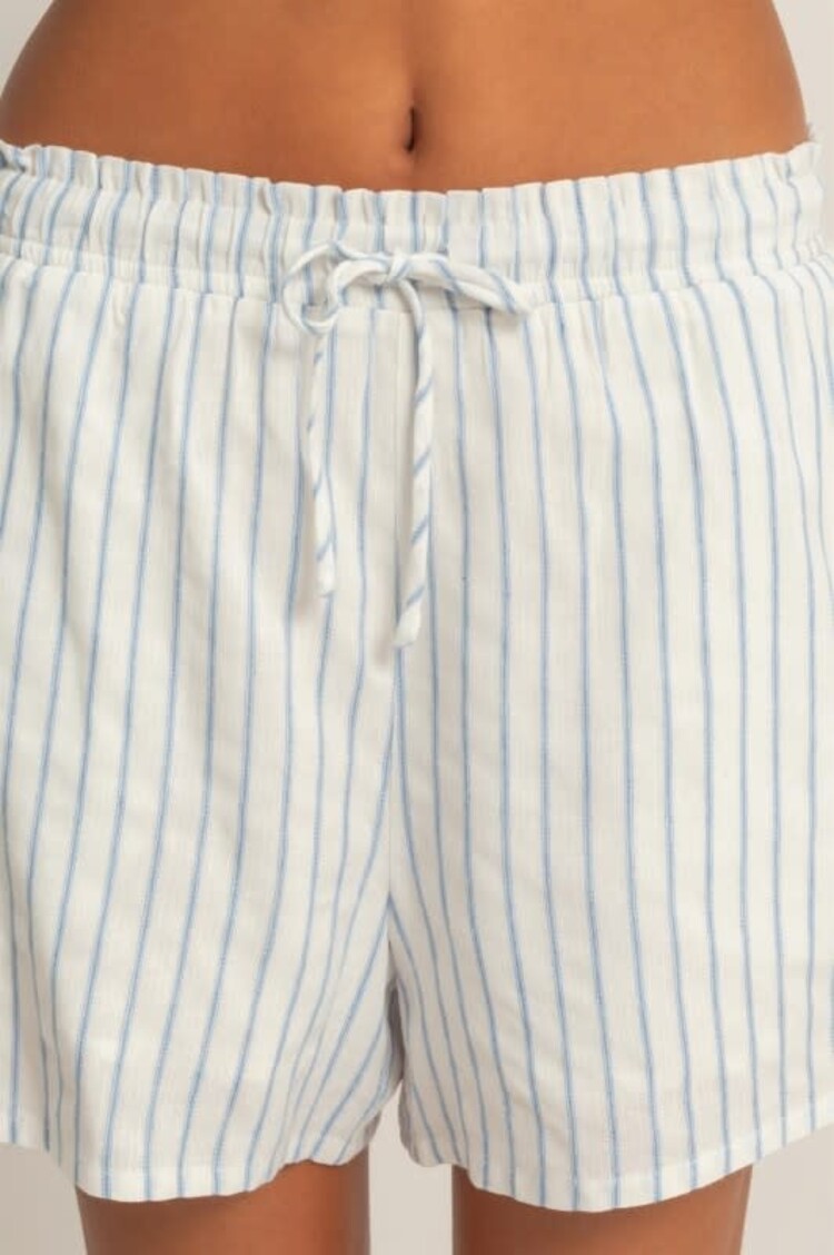 Striped Drawstring Shorts