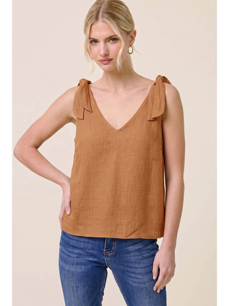Shoulder Tie Tank Top