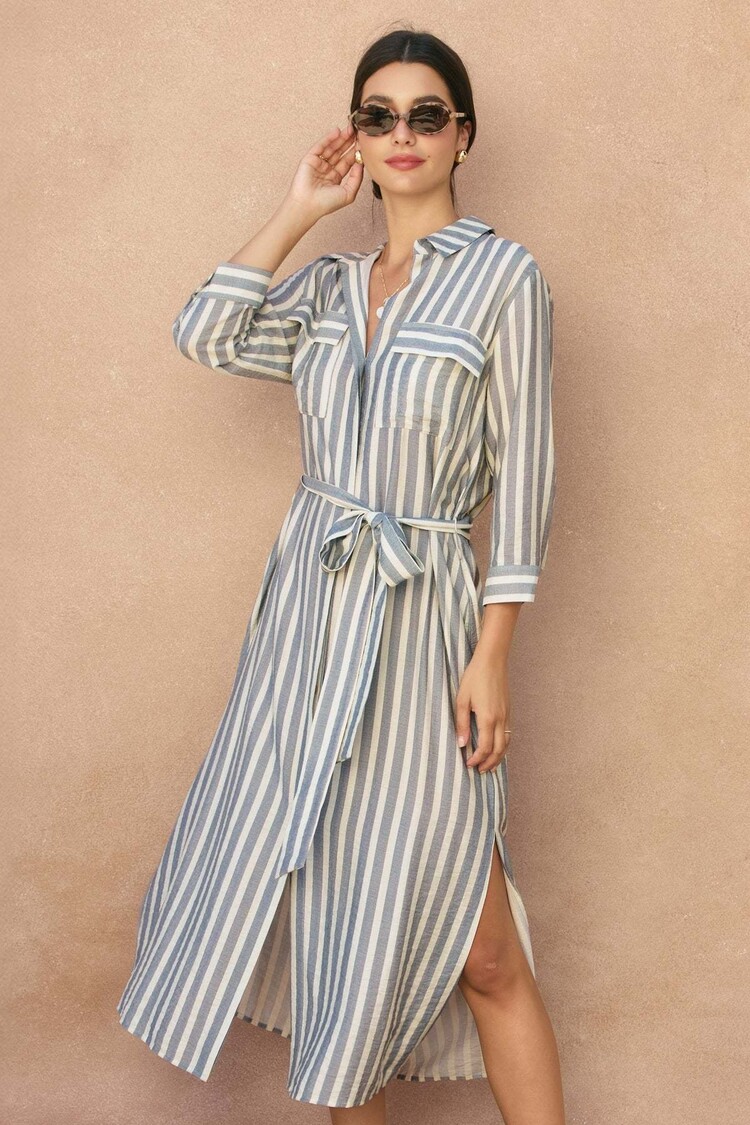 Long Sleeve Stripe Dress