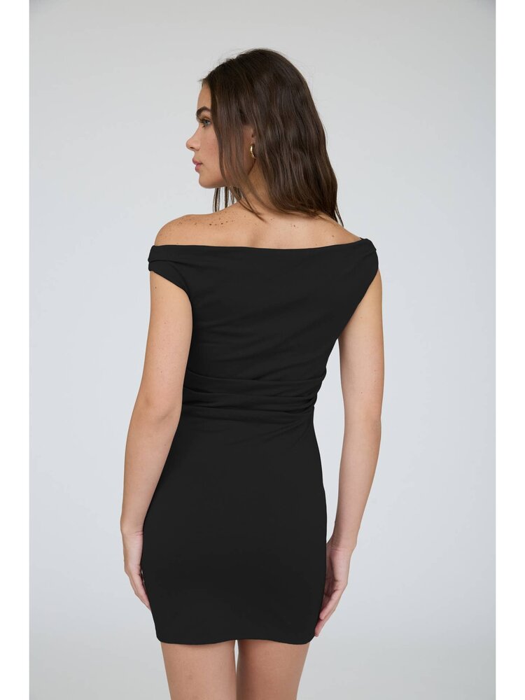 Off Shoulder Ruched Mini Dress