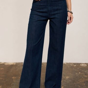 Front Seam Wide Leg Jeans