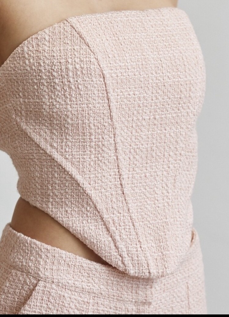 Tweed Corset Top
