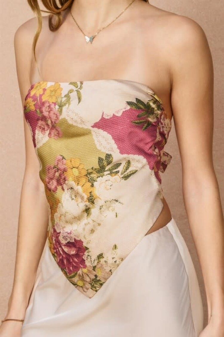 Strapless Handkerchief Top