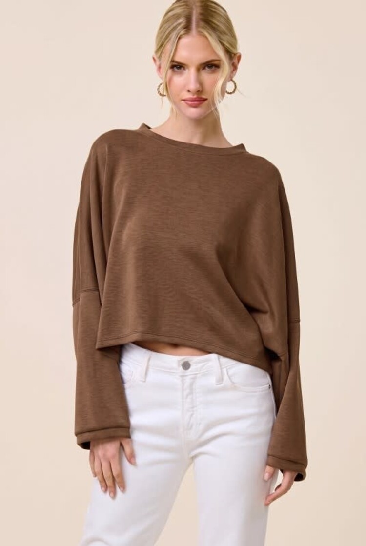 Oversized Scuba Crop Top