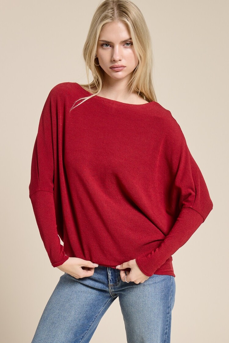 Off Shoulder Dolman Tunic