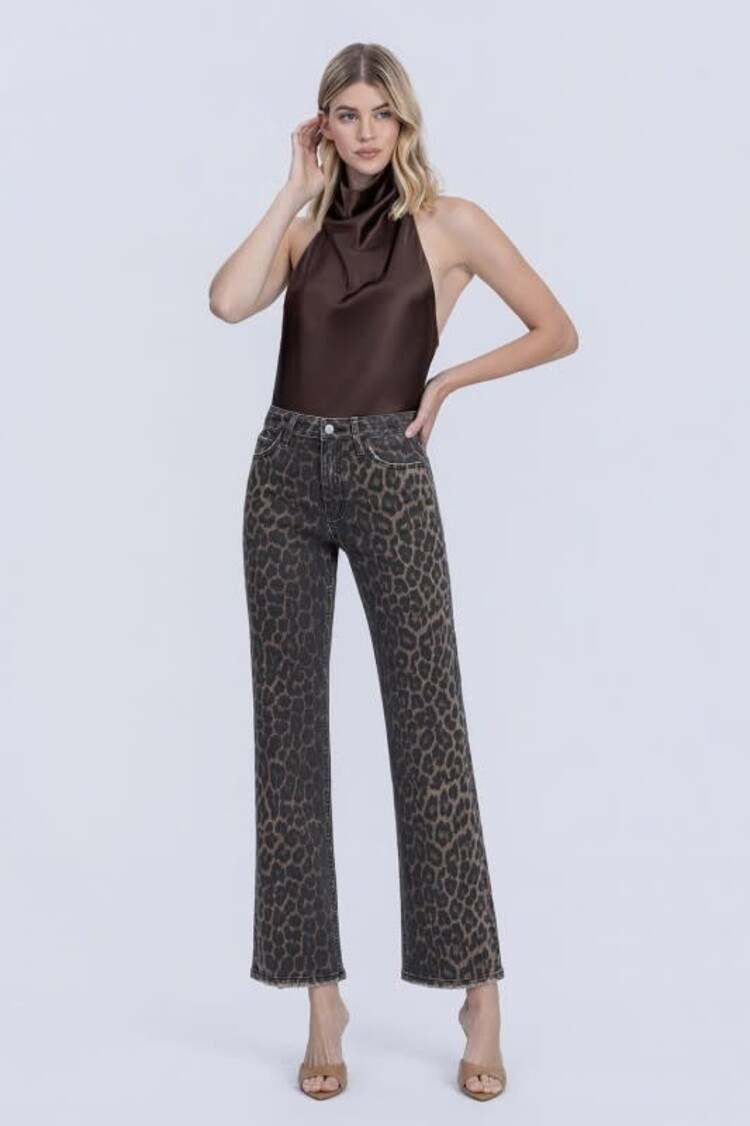 High Rise Slim Wide Denim