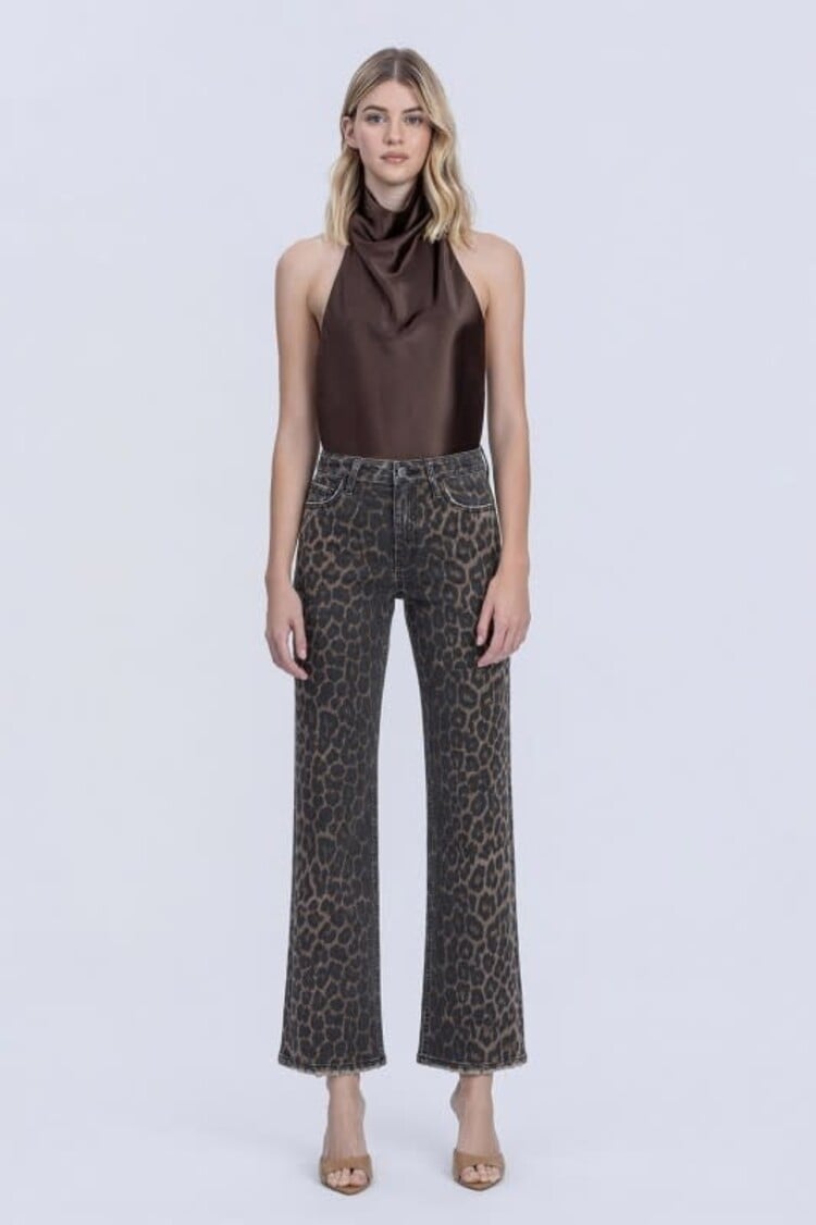 High Rise Slim Wide Denim