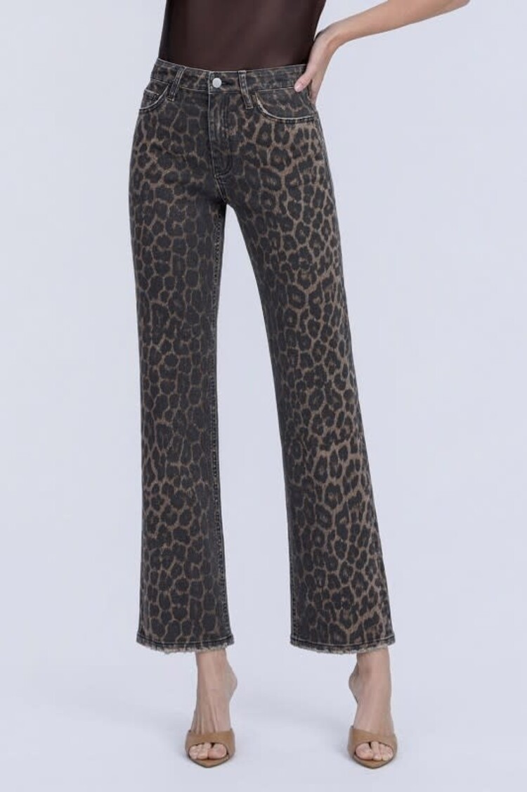 High Rise Slim Wide Denim