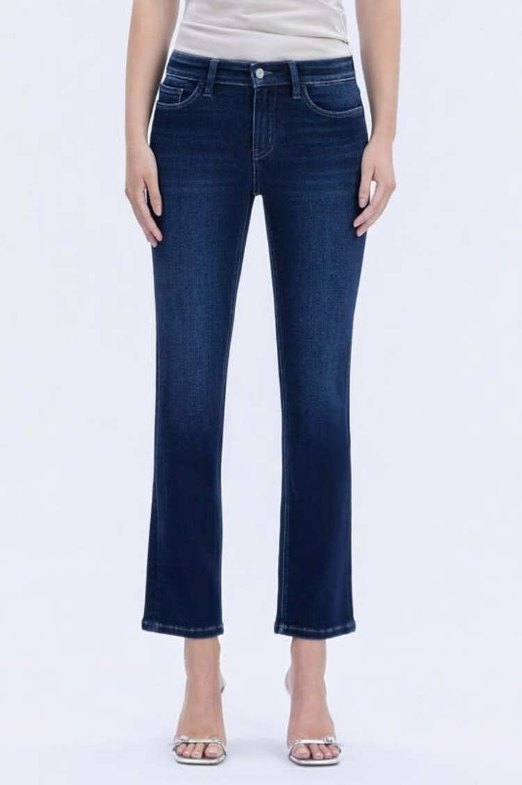 Mid Rise Ankle Slim Denim Pants