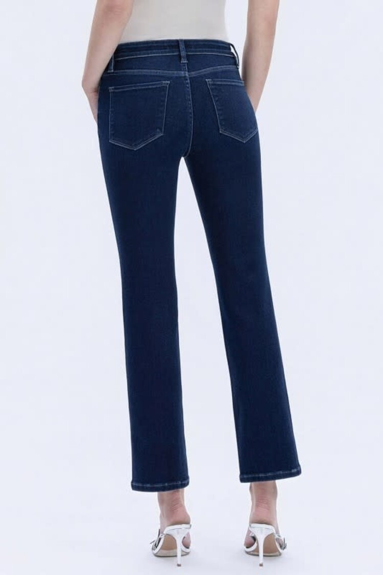 Mid Rise Ankle Slim Denim Pants