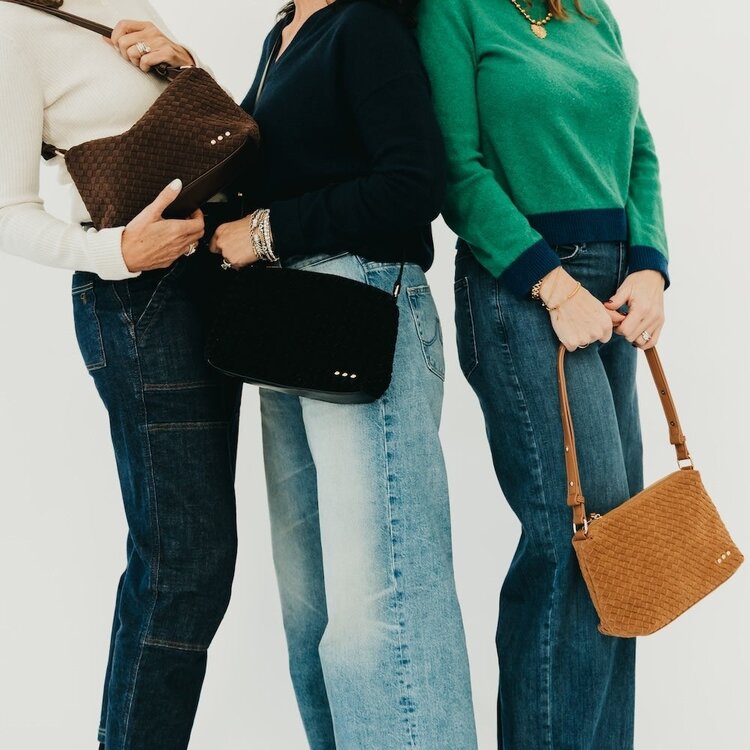 Pretty Simple Suede Hobo Shoulder Bag