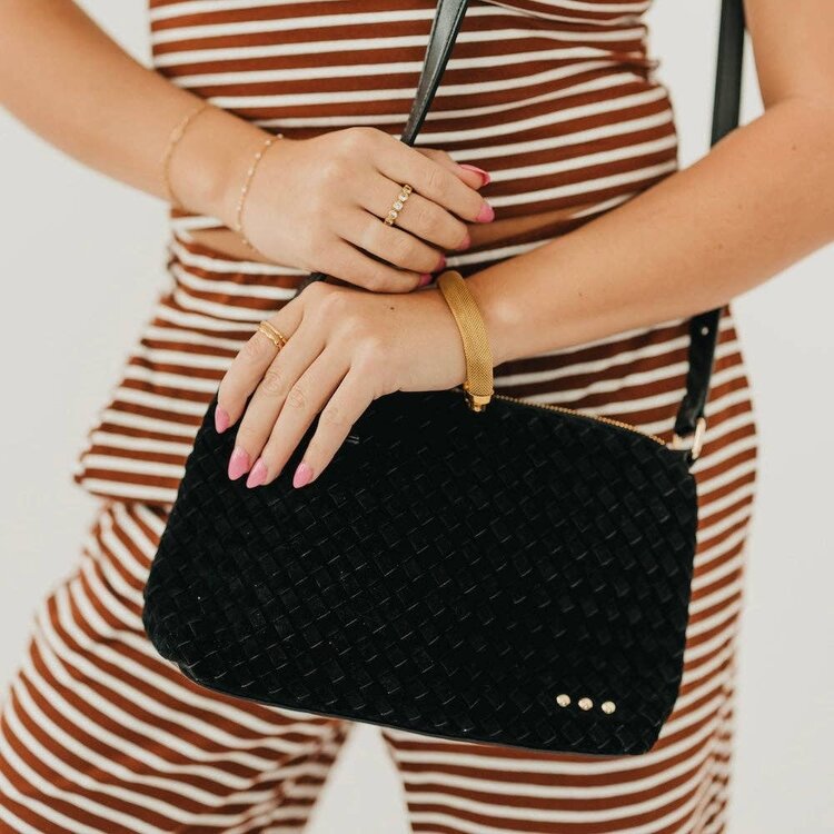 Pretty Simple Suede Hobo Shoulder Bag