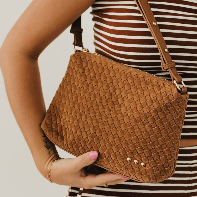 Pretty Simple Suede Hobo Shoulder Bag