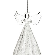 Glass Angel Ornament 5''