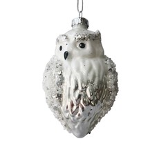 Owl Ornament White