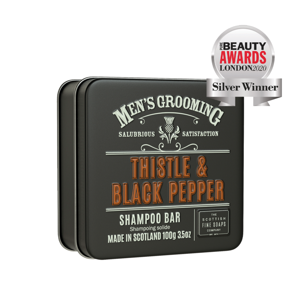 Scottish Fine Soaps Scottish Fine Soaps | Shampoo Bar In A Tin - Thistle & Black Pepper