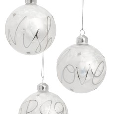 Xmas Ornament Silver/words