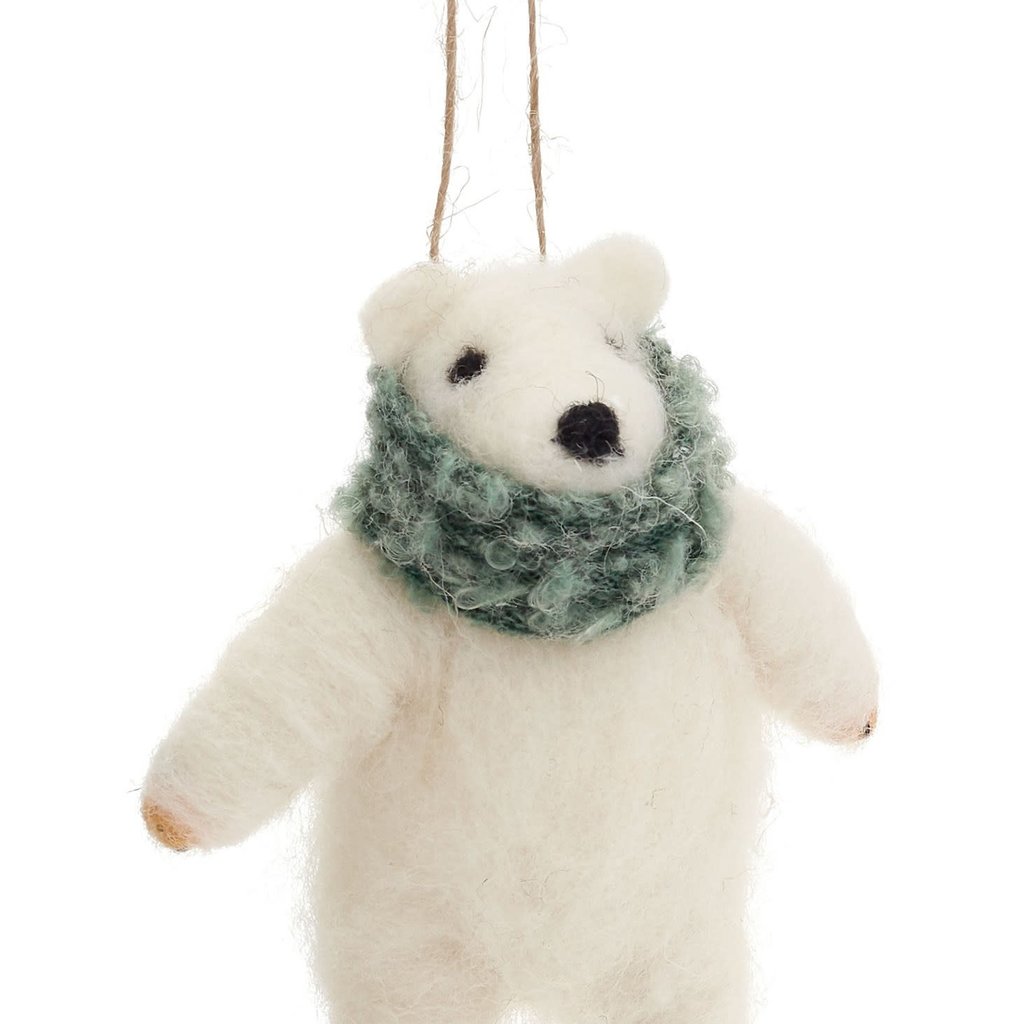 Polar Bear Ornament 4.5"