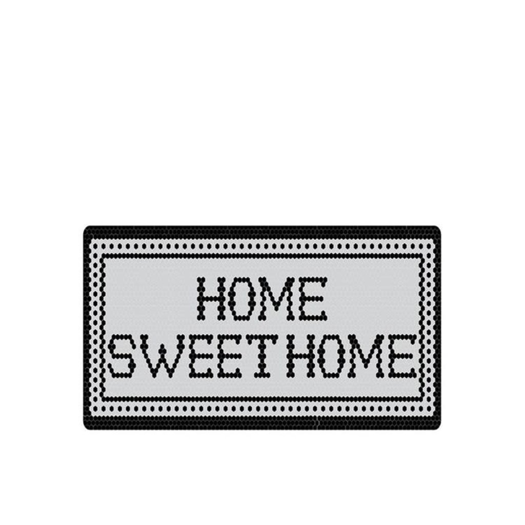 Home Sweet Home Washable Accent Mat Black