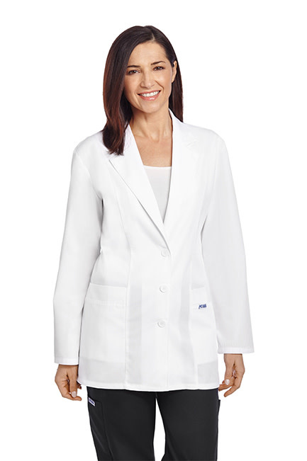 Female shop lab coat