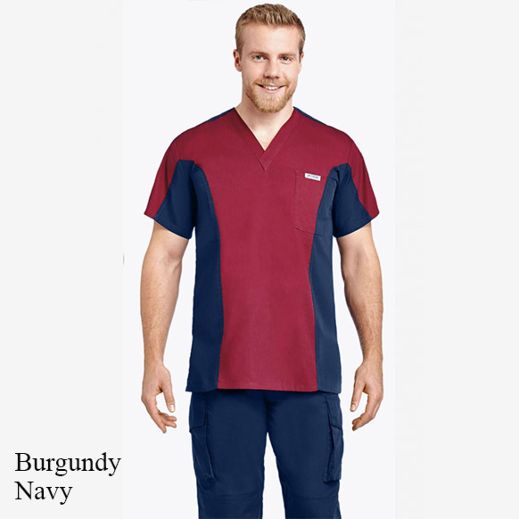 Mobb 409T Men's Two Tone Scrub Top