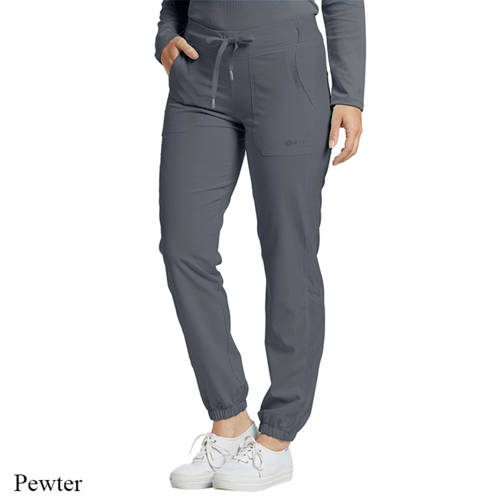 Petite White Cross Fit Jogger Pants 399