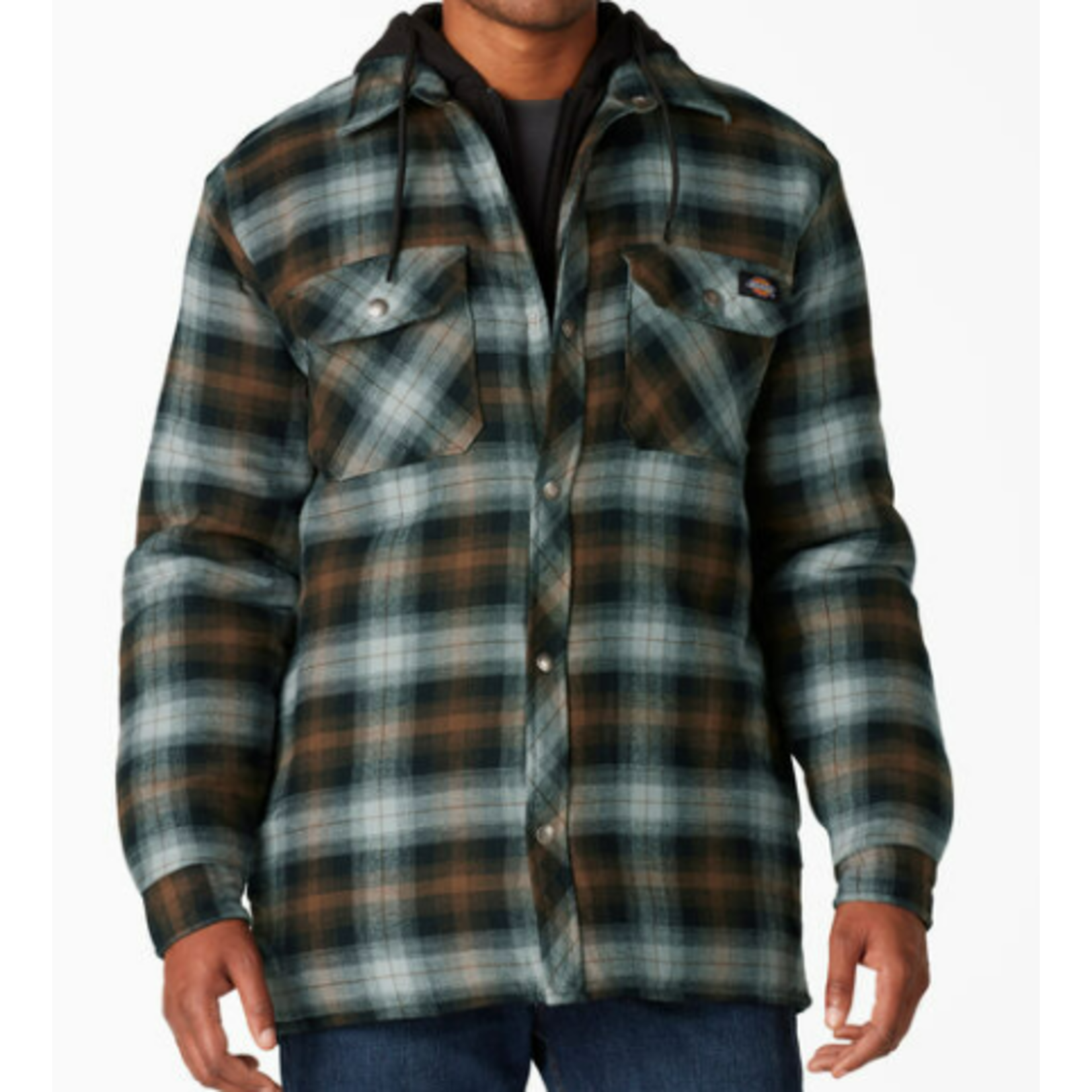 Dickies Dickies Fleece Hooded Flannel Shirt Jacket