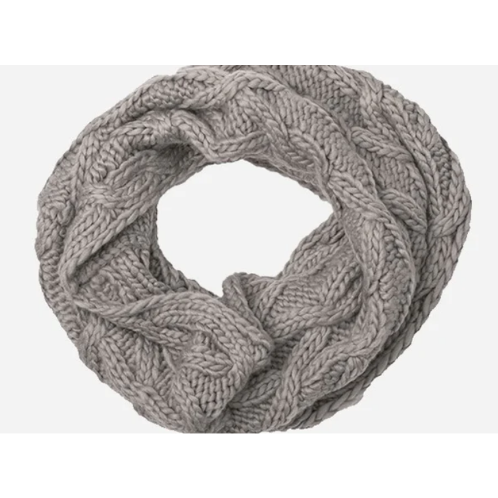 Grey Infinity Scarf, Wool Circle Scarf, Knit Infinity Scarf, THE WEEKENDER  INFINITY Shown in Charcoal -  Canada