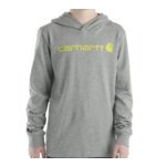 Carhartt Carhartt Kids Long Sleeve Hooded Logo Shirt CA6438