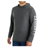 Carhartt Force Long-Sleeve Hooded Logo Graphic T-Shirt 106654