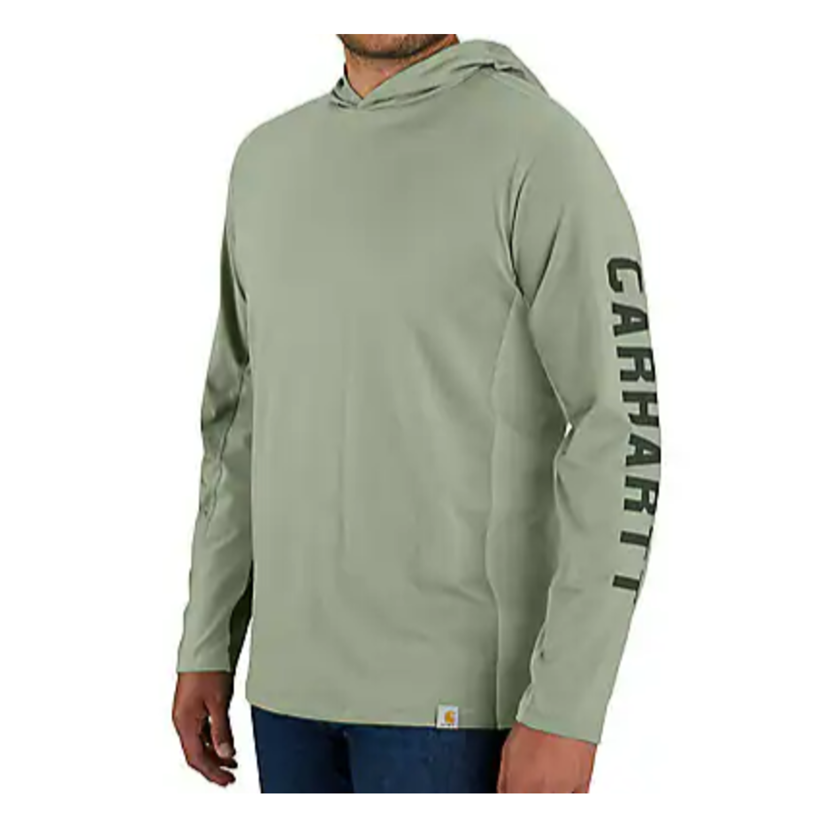 Carhartt Carhartt Force Long-Sleeve Hooded Logo Graphic T-Shirt 106654