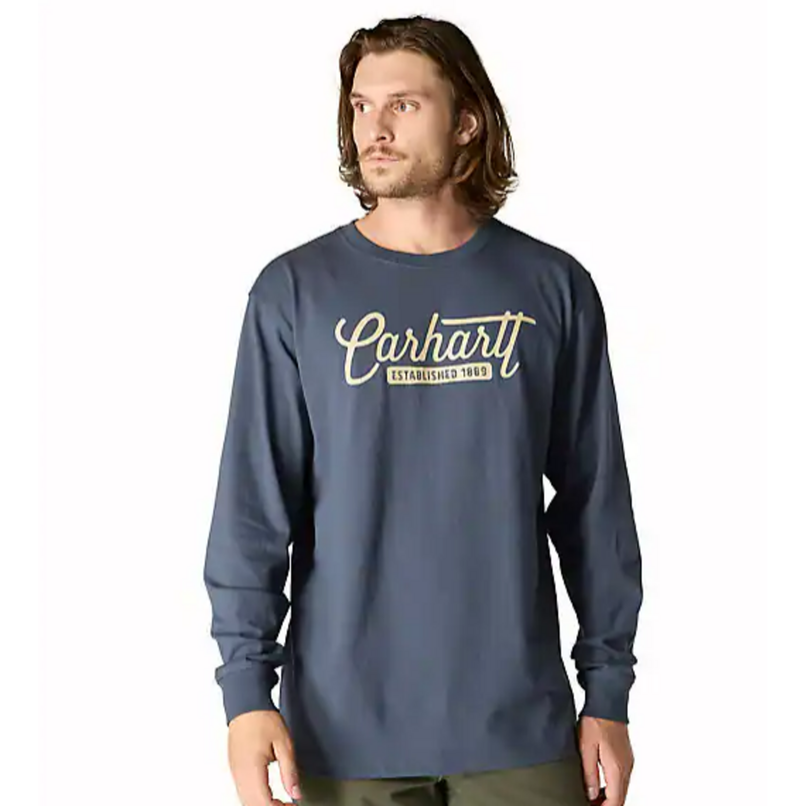 Carhartt Carhartt Long Sleeve Script Graphic T-Shirt 107040