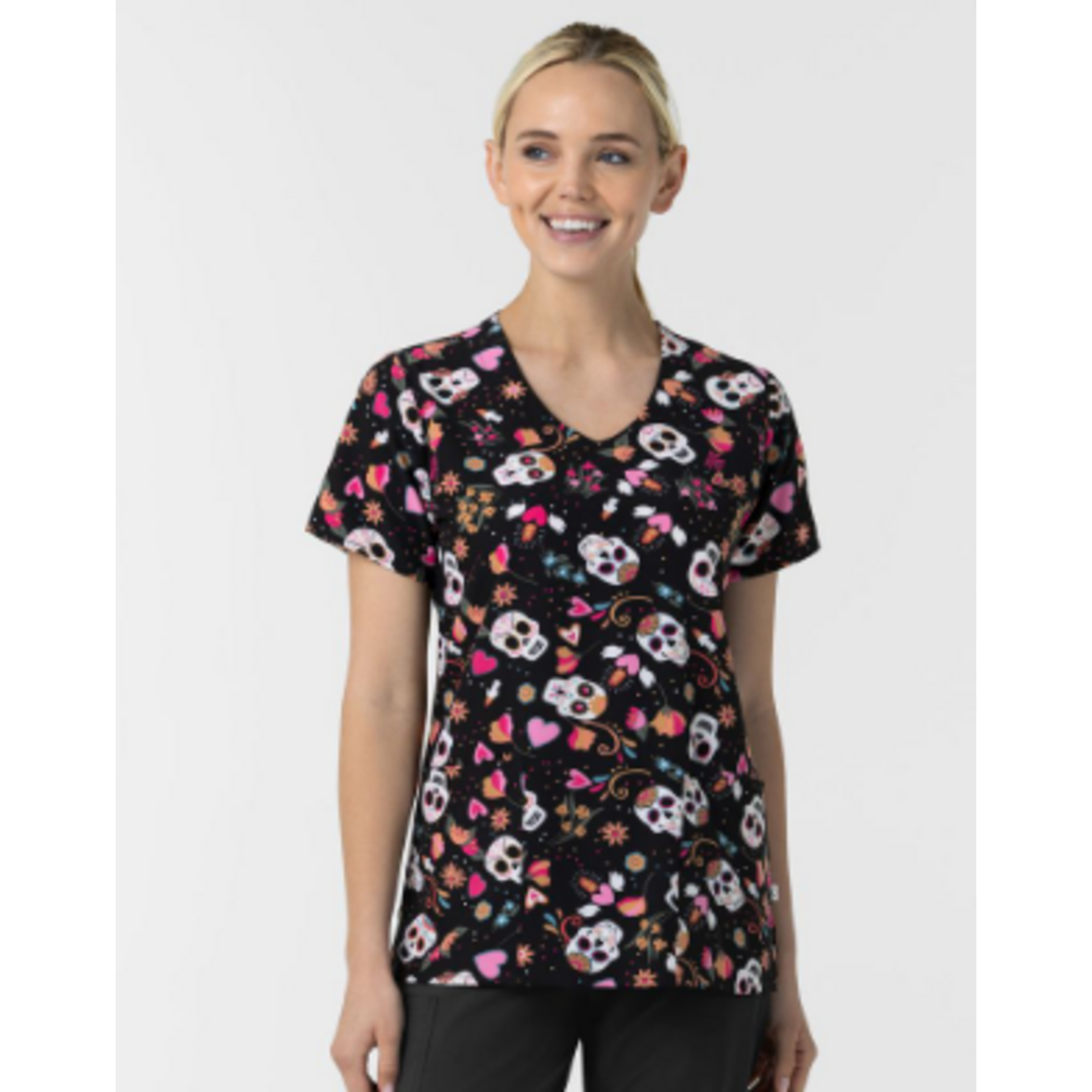 WINK WINK Print Scrub Top 6147