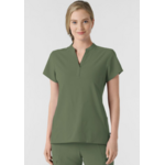 WINK WINK Mandarin Collar Scrub Top 6734