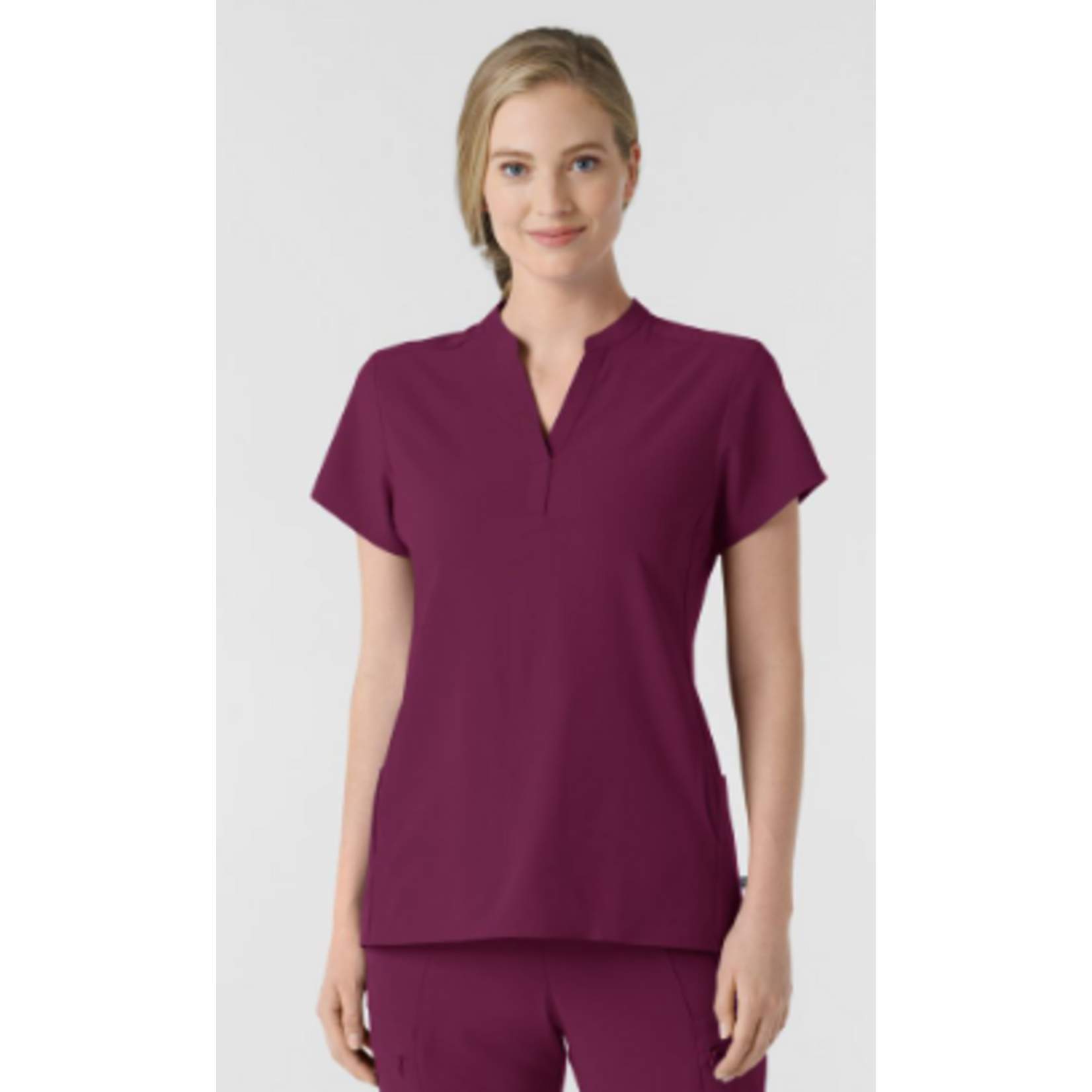 WINK WINK Mandarin Collar Scrub Top 6734