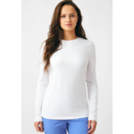 White Cross Fit WT130 L/S  Knit Scrub Top