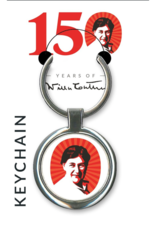 Willa Cather Portrait Keychain