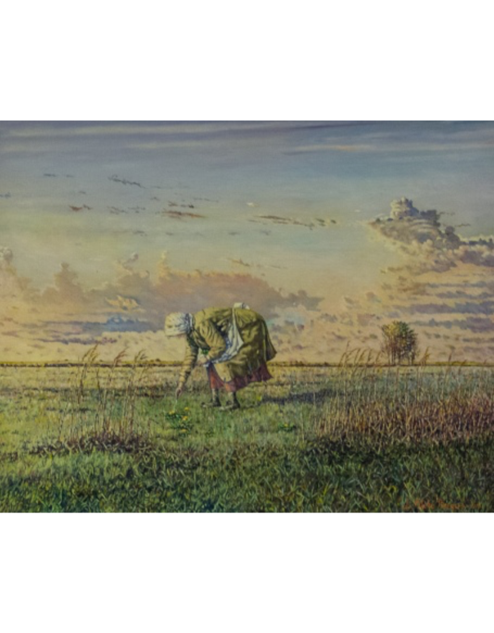 Consignment John Bergers Print: Mahailey and the Dandelions