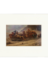 Sleigh With Trailing Wolves Print