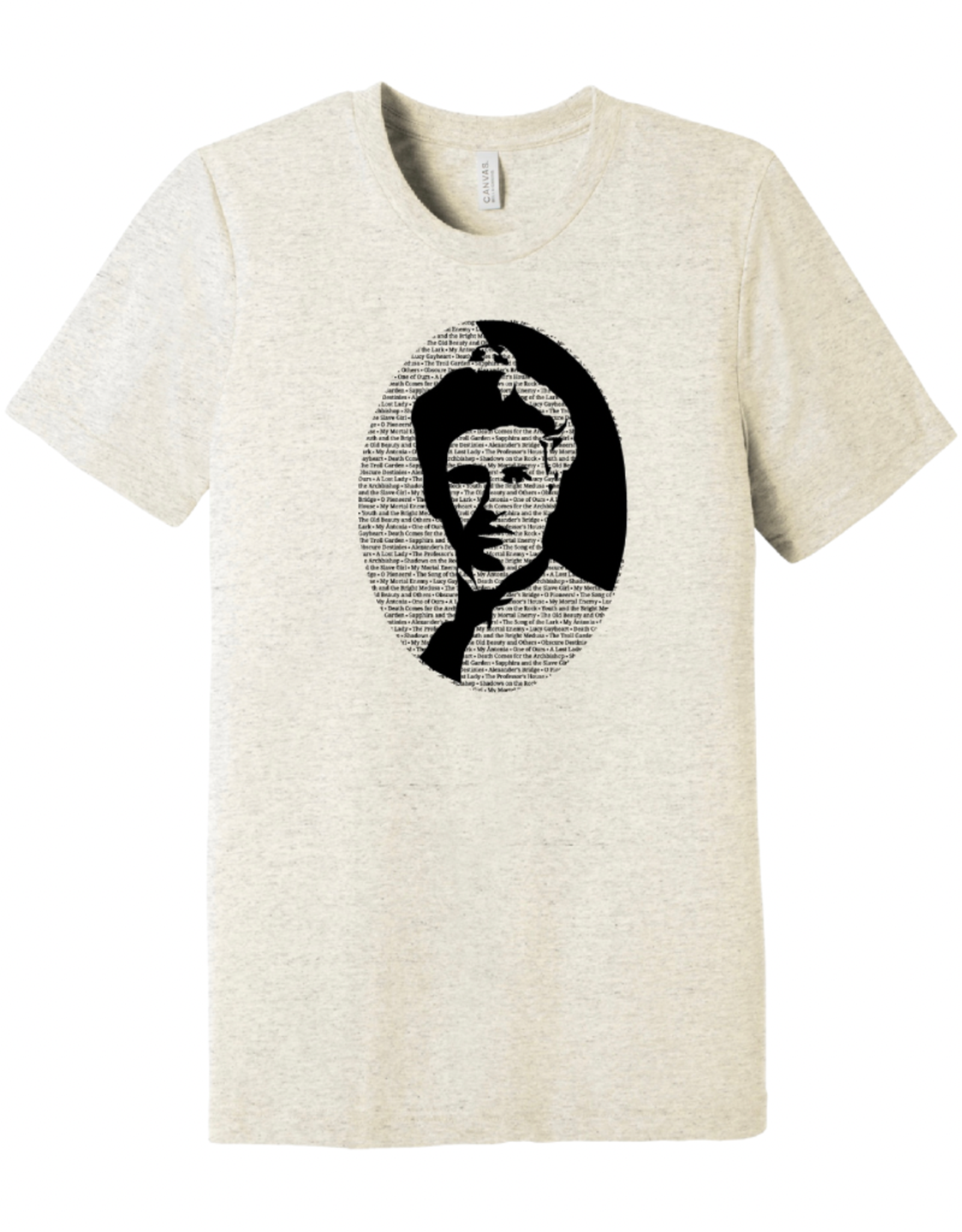 Willa Cather Portrait and Novel Titles T-Shirt