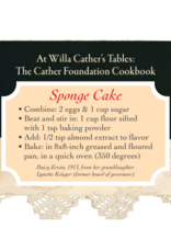 At Willa Cather's Tables Cookbook