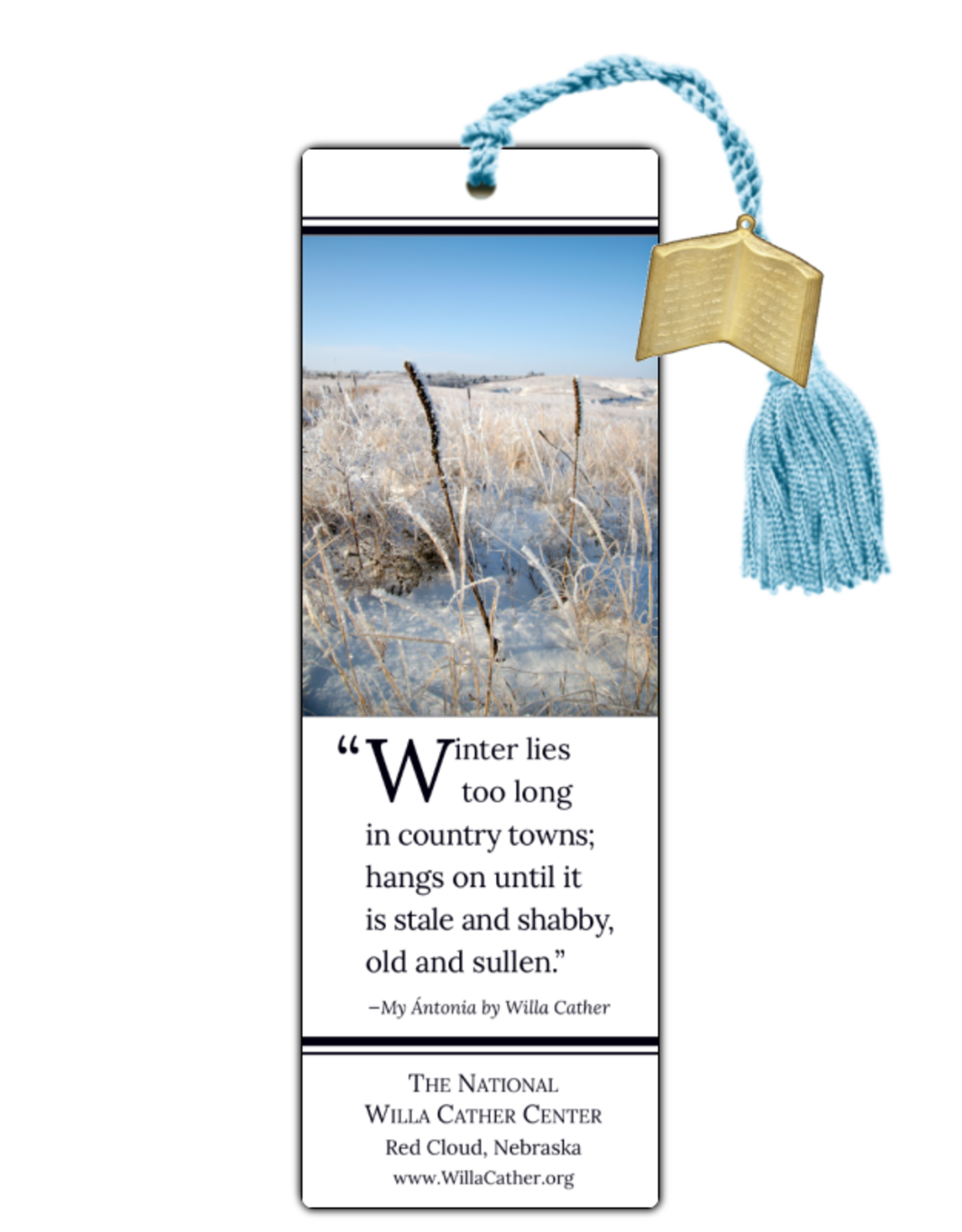 Winter Prairie Quote Harmony Designs Bookmark
