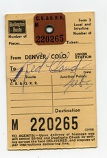 Luggage Tag - Burlington Route