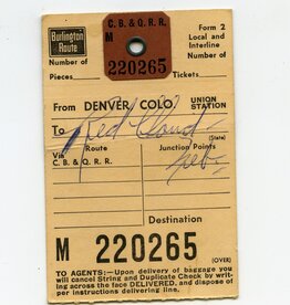 Luggage Tag - Burlington Route